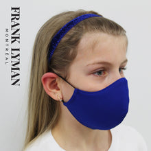 Load image into Gallery viewer, Unisex Kids Mask in Blue Solid
