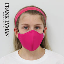Load image into Gallery viewer, Unisex Kids Mask in Fuchsia Solid
