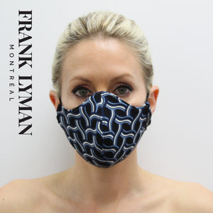 Unisex Adult Mask in Blue Chain Print
