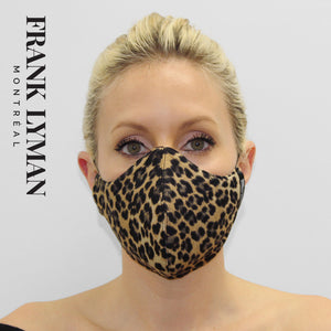 Masque unisexe pour adultes en petit imprimé léopard