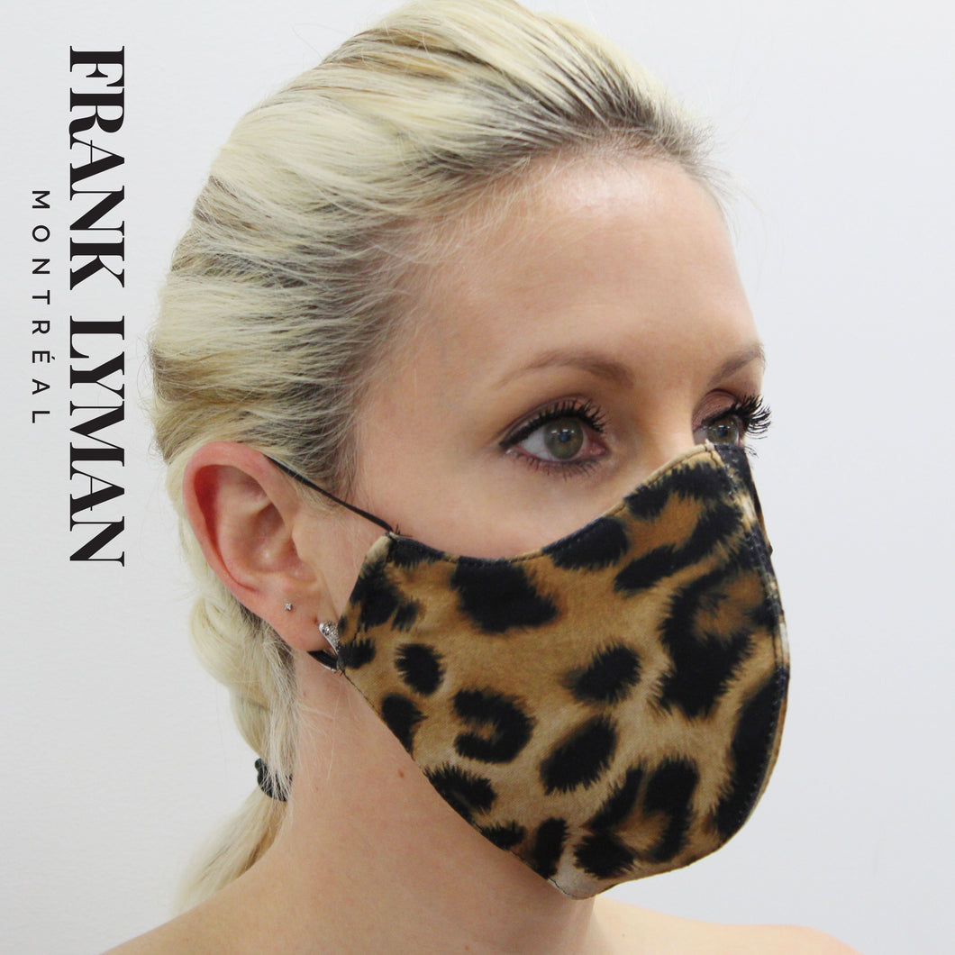 Masque unisexe pour adultes en gros imprimé léopard
