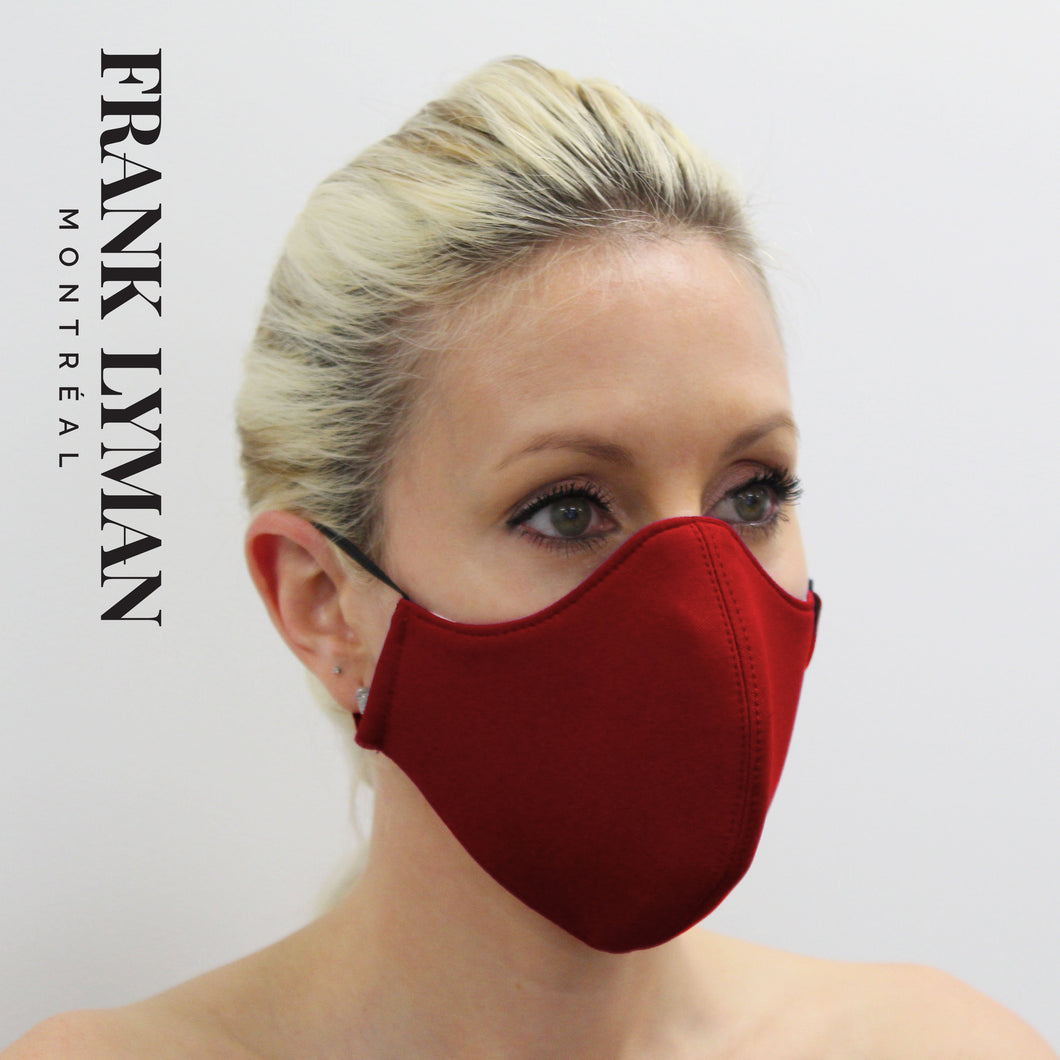 Unisex Adult Mask in Red Solid Color
